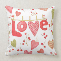 Love Hearts Retro Valentine's Day Gift Pattern
