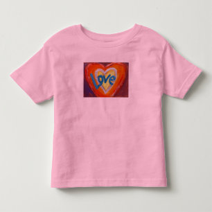 Love Hearts Ripple Inspirational Word Art T-Shirts