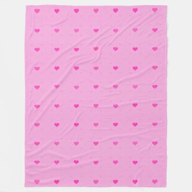 Love Hearts - Seamless Pattern 14 Fleece Blanket (Front)