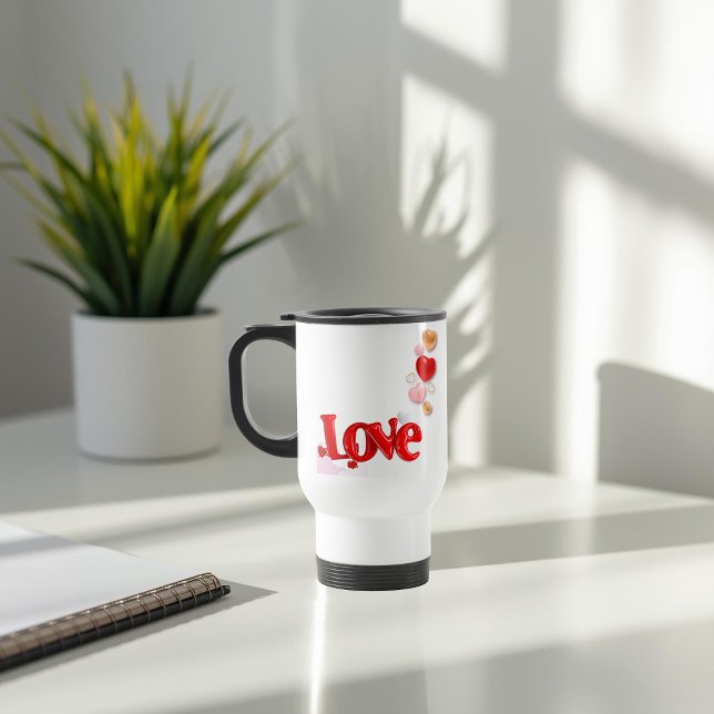 Love & Hearts Travel Mug (Creator Uploaded)