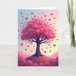 Love Hearts Tree Card