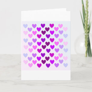 love hearts valentine romantic monochrome holiday card