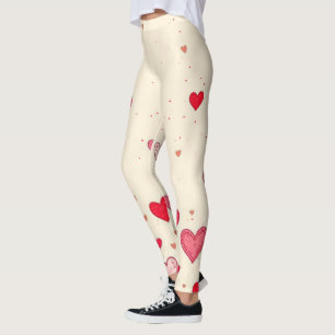 Love, Hearts, Valentines, Wedding - Leggings