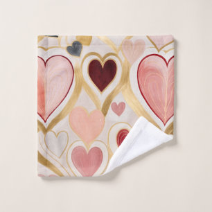 Love Hearts Wash Cloth