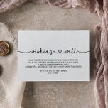 Love Hearts Wedding Wishing Well Enclosure Card<br><div class="desc">This love hearts wedding wishing well enclosure card is perfect for a rustic wedding. The romantic minimalist design features a sweet and simple heart calligraphy font. Personalise this invitation enclosure card with your names,  and a short wishing well poem.</div>