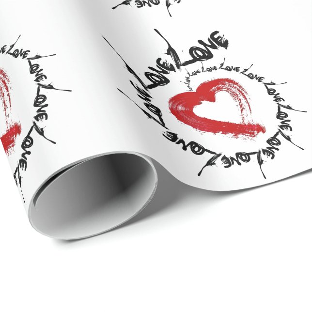 Love Hearts Wrapping Paper (Roll Corner)