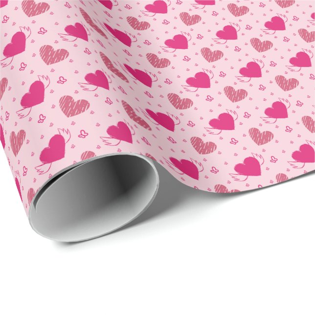 Love Hearts Wrapping Paper (Roll Corner)