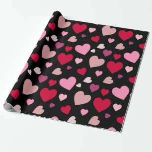 Love Hearts Wrapping Paper Valentine's Day Gift