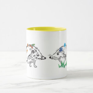 Love Hedgehogs Autumn drawing Drawing Mug