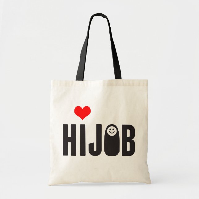 Love hijab tote bag (Front)