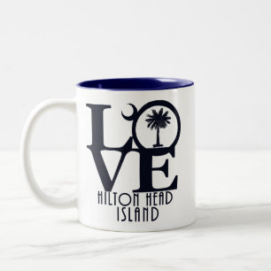 LOVE Hilton Head Island 11oz Two-Tone Coffee Mug