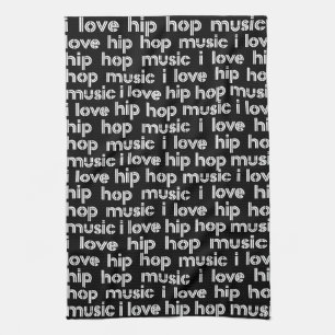 Love Hip Hop Music Tea Towel