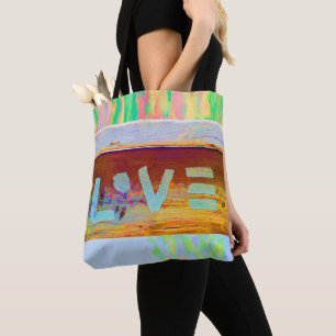 Love Hippie Bohemian Boho Tote Bag