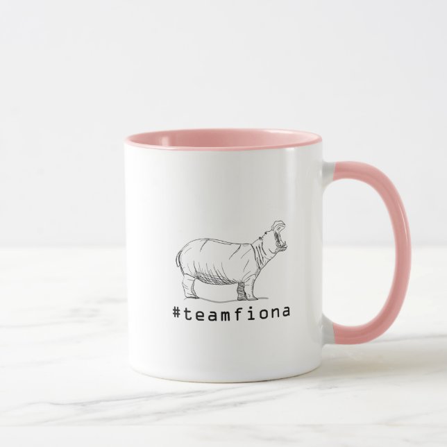 Love Hippos Funny Hippopotamus Loverss Fiona Baby Mug (Right)