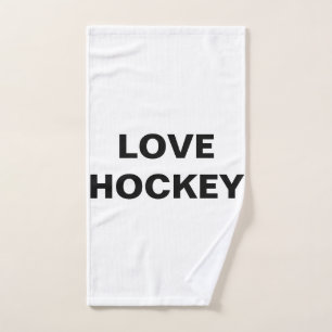 LOVE HOCKEY BATH TOWEL