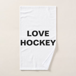 LOVE HOCKEY BATH TOWEL