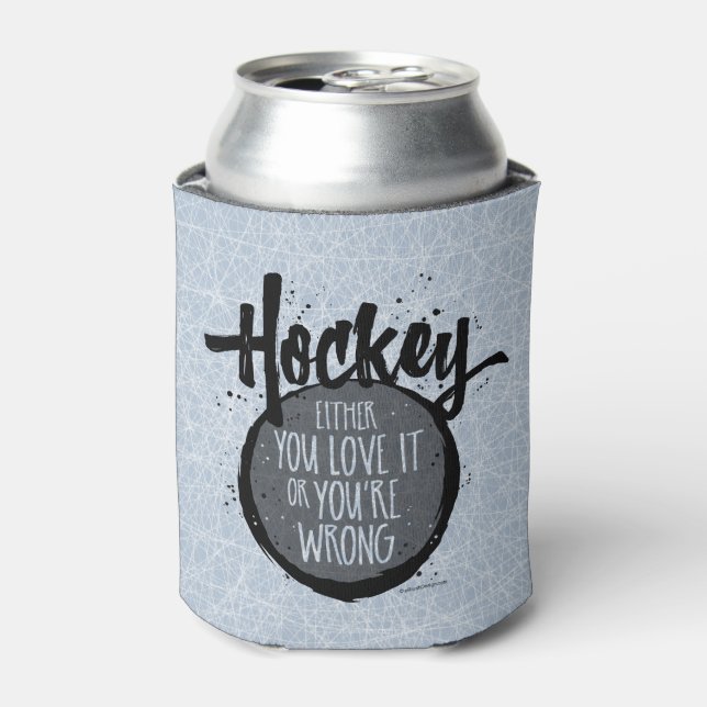 Love Hockey Can Cooler (Can Front)