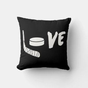 Love Hockey  Ice Hockey  & Gift For Hockey Fans  Cushion