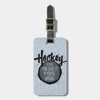 Love Hockey Luggage Tag