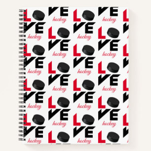 Love hockey notebook