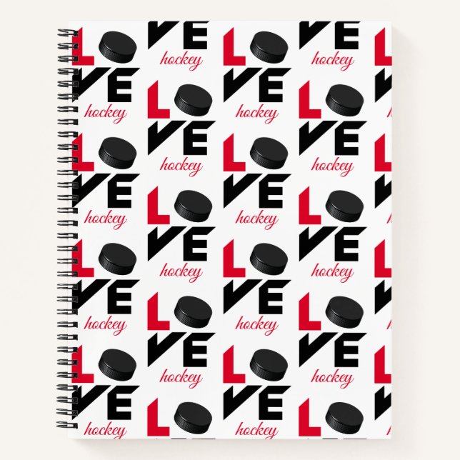 Love hockey notebook (Front)