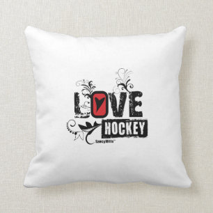 Love Hockey Swirl Cushion
