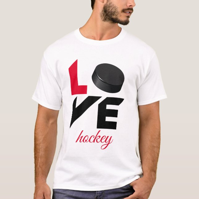 Love hockey T-Shirt (Front)