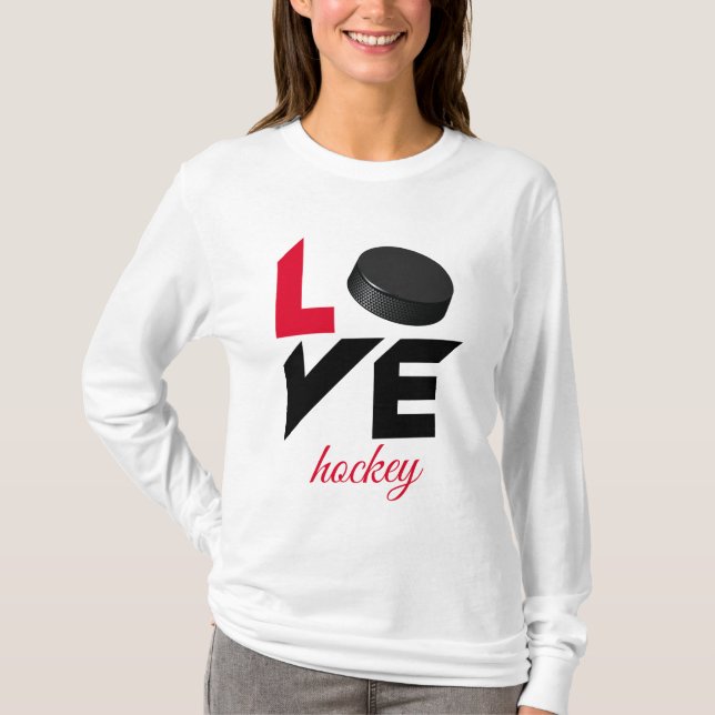Love hockey T-Shirt (Front)