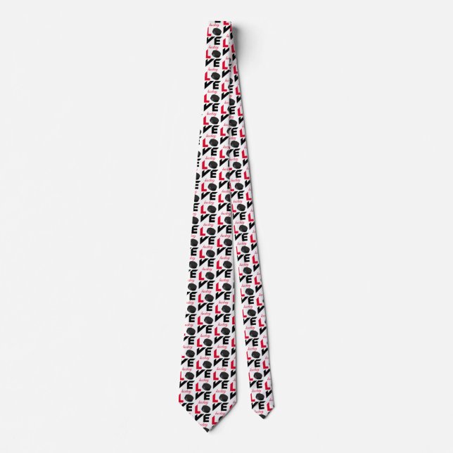 Love hockey tie (Front)