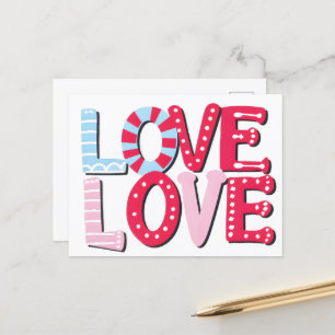 Love Holiday Postcard
