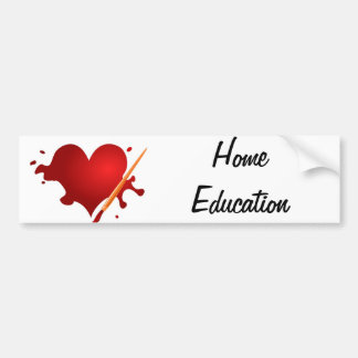 Love Home Education Bumper Sticker