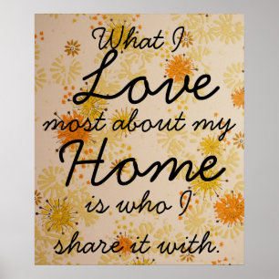 Love Home Family Poster