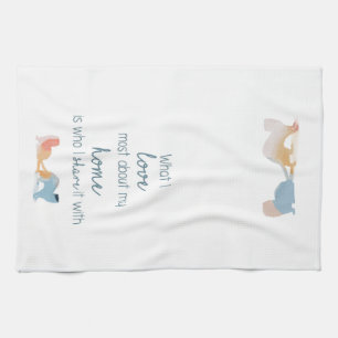 Love Home Ferrets Tea Towel
