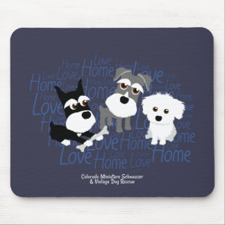 Love, Home - Schnauzer Mouse Pad
