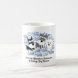 Love, Home - Schnauzer White Mug