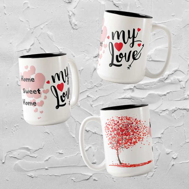 Love home sweet home Two-Tone Coffee Mug (Creator Uploaded)