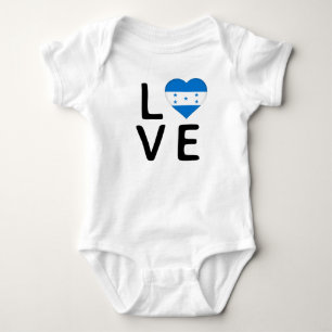 Love - Honduras Flag Baby Bodysuit