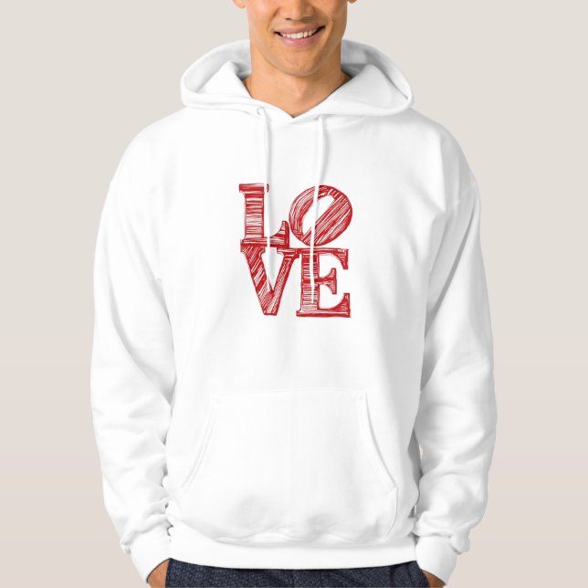 LOVE Hoodie, Valentine's day hoodie gift (Front)