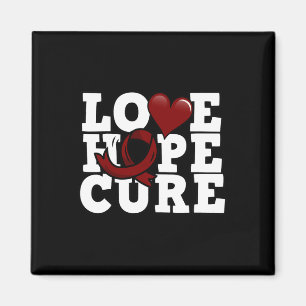 Love Hope Cure - Sickle Cell Awareness Magnet