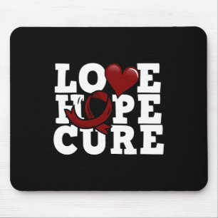 Love Hope Cure - Sickle Cell Awareness  Mouse Mat
