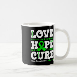 Love Hope Cure Warrior Kidney Disease Awareness Su Coffee Mug