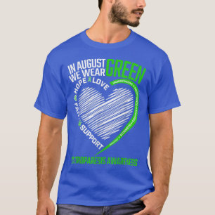 Love Hope Faith August We Wear Green Gastroparesis T-Shirt