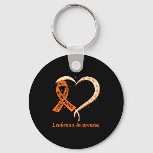 Love Hope Support Leukaemia Cancer Awareness Orang Key Ring