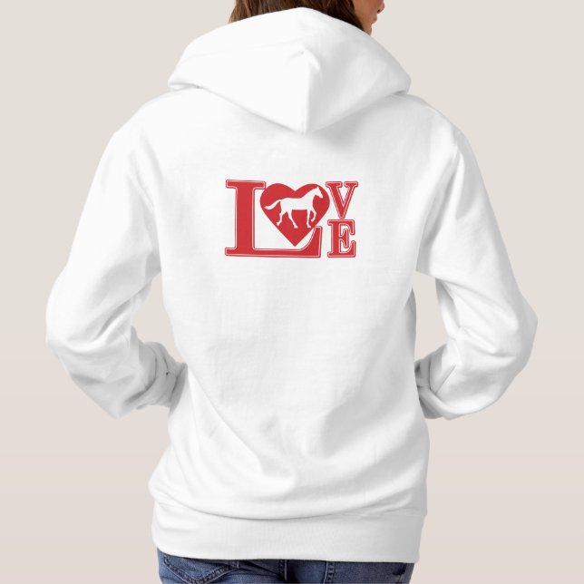 Love Horses Hoodie (Back)