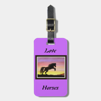 Love Horses Luggage Tag