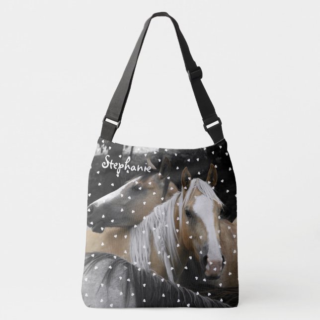 Love Horses Name Template Tote (Front)