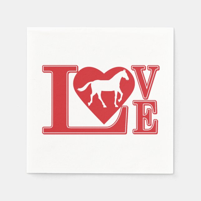 Love Horses Napkin (Front)
