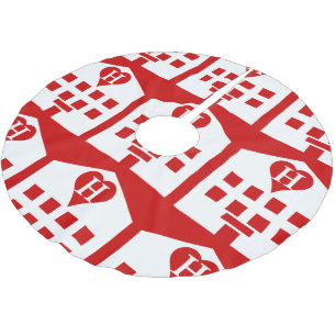 Love Hotel Japanese Emoji Brushed Polyester Tree Skirt