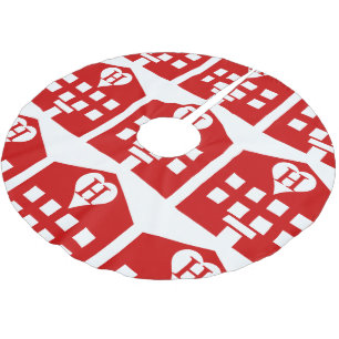 Love Hotel Japanese Emoji Brushed Polyester Tree Skirt