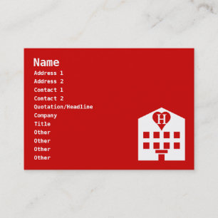 Love Hotel Japanese Emoji Business Card